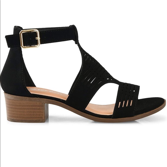 Women’s ankle strap low heel sandal - Picture 2 of 5